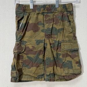 Boys Camo‎ Cargo Shorts Size 8 Childrens Place Elastic Waist Casual